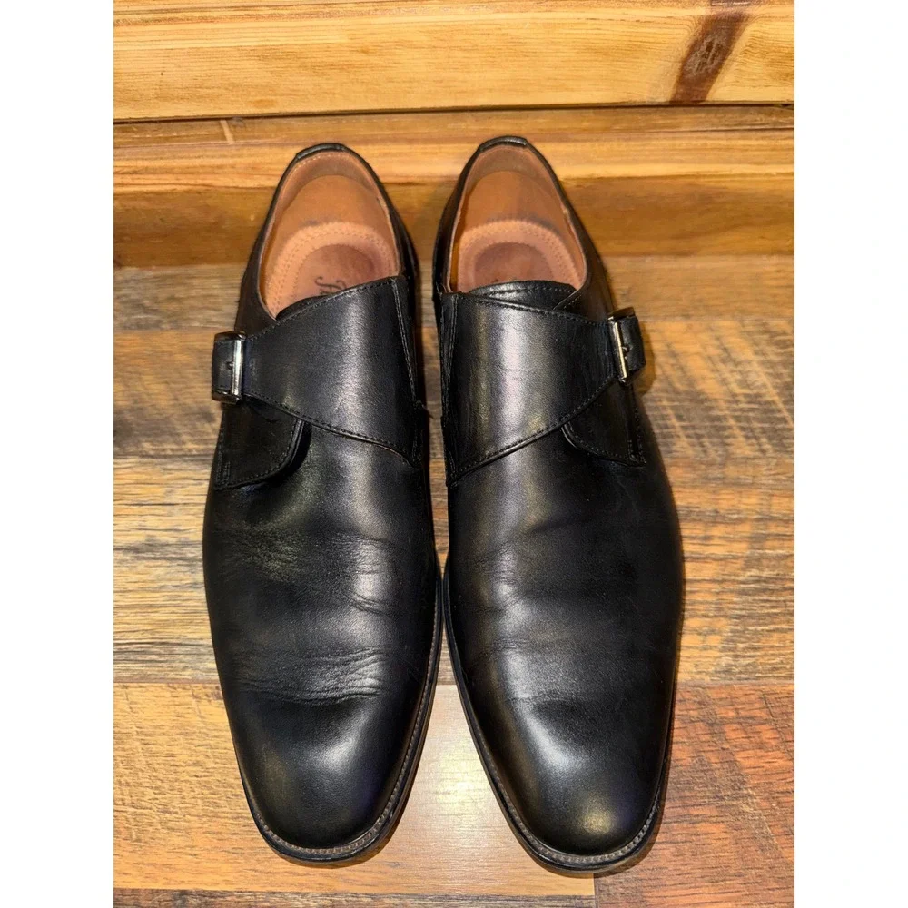 Florsheim SORRENTO Black Leather Single Monk Strap Dress Shoes 14293-001 Size 8M